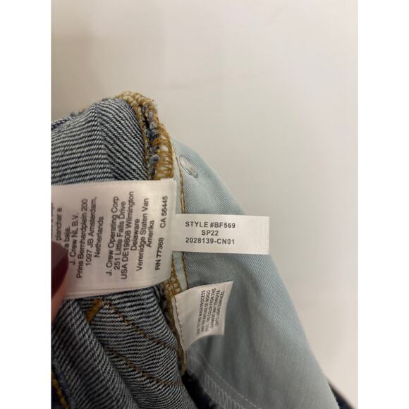 J.Crew Full-Length Demi-Boot Jean Womens 32 Blue Kamari Wash High Rise NWT - Picture 7 of 7